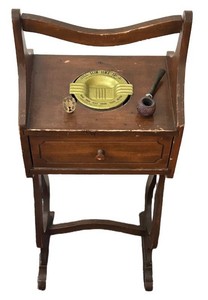 LR - Vintage Smoking Stand Ashtray Table Slim Jims