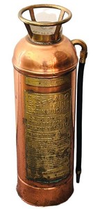 LR - Vintage Fire Extinguisher Buffalo Copper