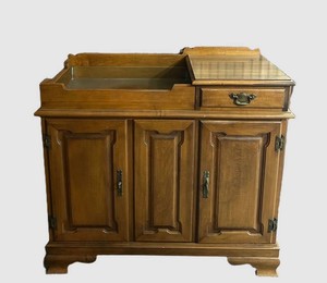 DR - Vintage Dry Sink Cabinet Wood Washstand