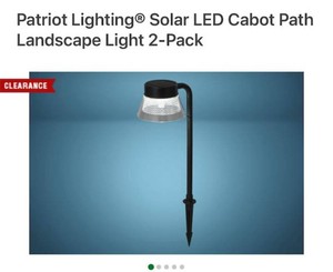 Patriot Lighting  Solar LED Cabot Path Landscape Light 2-Pack