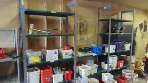 3-Sections of Metal Shelf (Contents on shelf not included)