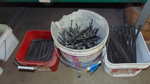 3- Pails of Concrete Drives