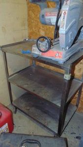Metal Kitchen Rolling Cart (Saw not included)