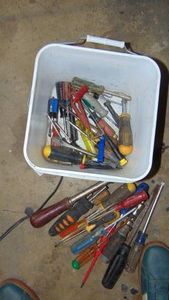 Lot of Various Screwdrivers