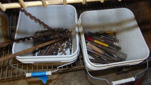 Lot of Various Drill Bits, Punches and Chisels