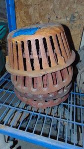 4 Large Iron Floor Drains