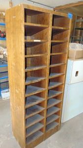 Wooden Cubbie for Files, 27 12 x 70 12