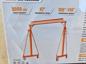 5000-LB Gantry Crane LandHonor 2026 Unused LHR-AGC5000