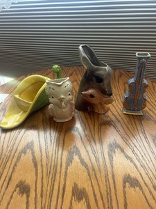 Royal Copley Ceramic Figural Vase Lot of 4