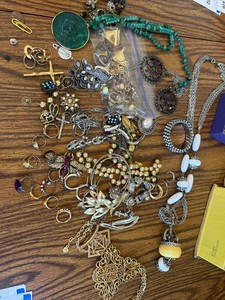 Costume Jewelry Mixed Lot - Rings, Necklaces, Bracelets & Pendants