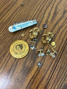 Mixed Scout Insignia Pins, Buttons & Pocket Knife