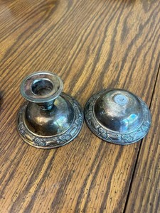 Oneida Silversmith Silverplate Candle Holders (Lot of 2)