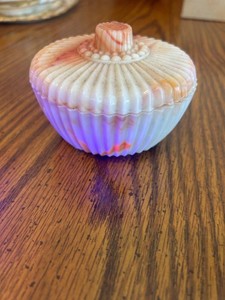 Shell Shaped Glass Trinket Box
