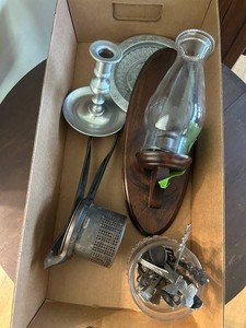 Mixed Smoking Accessories & Wall Sconce Decor