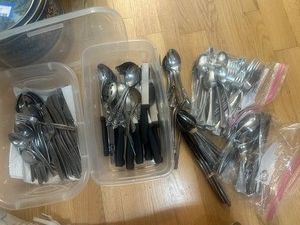 Assorted Flatware and Serving Utensil Mixed Lot