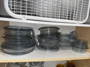 Fire-King Sapphire Blue Philbe Ovenware Casserole Baking Dish Lot