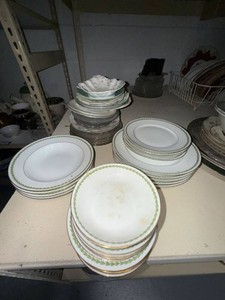Assorted Vintage Porcelain & Glass Dinnerware Serving Pieces