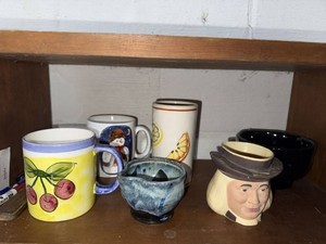 Lot of Assorted Ceramic Mugs Studio Pottery Bowl Character Mug