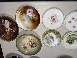 Vintage Decorative Plate Lot Rockwell German Porcelain