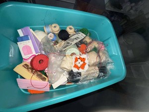 Assorted Knitting Crochet Thread Yarn Trim Notions Craft Lot