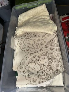 Lot of Vintage Table Linens Lace Damask Tablecloths Napkins Mixed