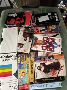 Mixed VHS Tape Lot Disney Movies Blank T-120 & Recorded Cassettes