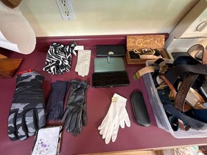 Lot of Assorted Womens Fashion Accessories Gloves Belts Wallets