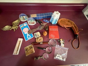 Vintage Mixed Collectibles Lot Snow Globes Magnifiers Toys Decor