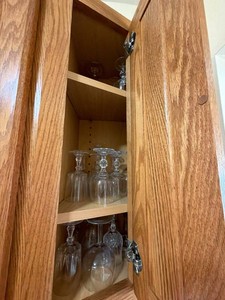 Assorted Clear Glass Stemware Goblets Wine Glasses Mixed Set