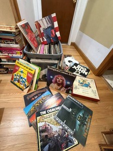 Huge Assorted Vintage Vinyl LP Record Collection Rock Pop Kids Soundtracks