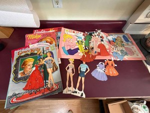 Vintage Whitman Barbie & Celebrity Paper Dolls Cut-Out Book Lot