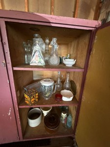 Vintage Glass Bottle Decanter Stoneware Kitchenware Assorted Lot