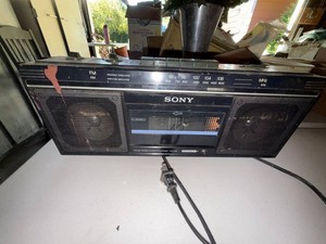 Sony CFS-230 FMAM Stereo Cassette Boombox Walkman Input