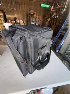 Large Black Insulated Catering Delivery Bag w Shoulder Strap