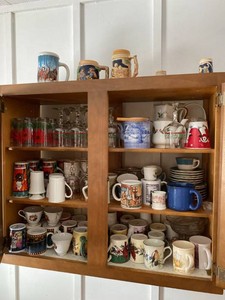 Lot of Assorted Vintage Christmas Mugs Glassware &amp Steins