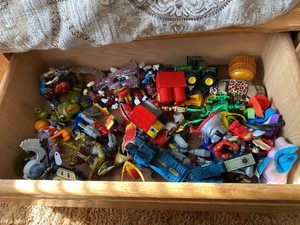 Lot of Mixed Action Figures Toy Vehicles Tractor Superhero Toys
