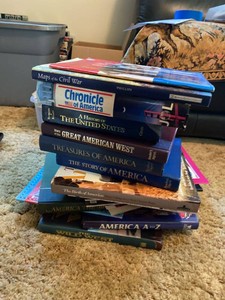 Vintage Americana History Books & Reference Lot Civil War Presidents