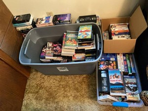 Assorted VHS Tape & DVD Movie Lot Disney Family Films Mixed Media