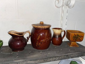 Vintage McCoy Hall RRP Roseville Pottery Cookie Jar Pitchers Planter