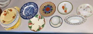 Lot of Assorted Vintage China Plates Bowls Cup Saucer Gravy Boat