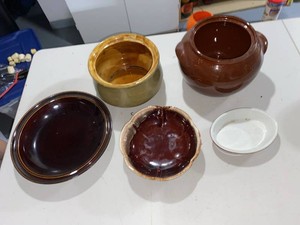 Vintage Red Wing McCoy Hall Pottery Serving Bakeware Mixed Lot