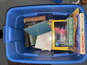 Box Lot of Vintage Books Childrens Books & Magazines Mixed Estate