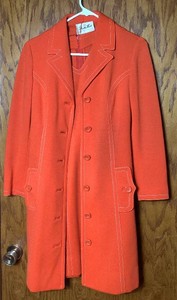 1960s Vintage Butte Knit Dress and Coat Set - 100% Pure Virgin Wool - No Size Listed - Likely SXS