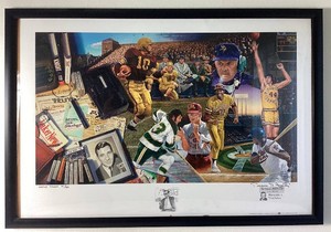 Sid Hartman of Minnesota Limited Edition Framed Art Print by Terrence Fogarty - Artist Proof 6180 (31.5 x 21.5)