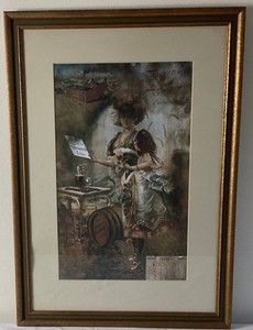 Framed and Matted Compliments of Narragansett Brewing Co. Providence, R.I Print 21 x 29.5