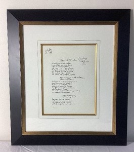 Framed Limited Edition Serigraph Print - John Lennon Clean-Up Time - July 20, 1980