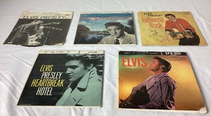 Elvis Presley Vintage 45 Records in Original Sleeves