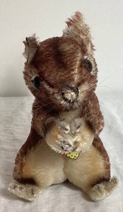 Vintage - Steiff Perri Squirrel Mohair Plush Toy - Includes Original Chest Tag in Amazing Condition