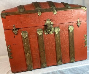 Vintage Camelback Trunk Pat. April 15th 1879