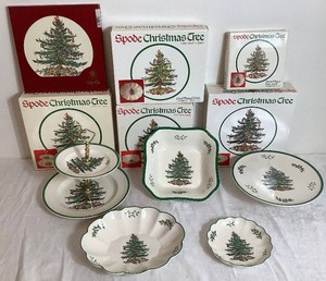 Spode Christmas Tree Entertaining Pieces